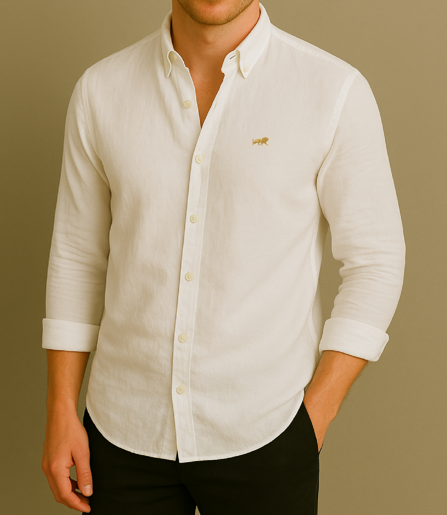 CLASSIC WHITE LINEN SHIRT